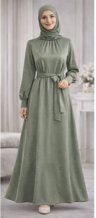 Royal Blue Sparkle Dress with Tie Belt - Dresses by AURA